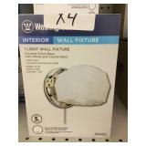 1 light wall fixture x 4