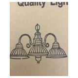 23in 3 light chandelier