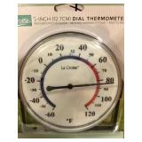 6 pack of la crosse 5in dial thermometers