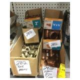 Copper and brass fittings 6 boxes for one $$
