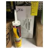 Weather tight interior/exterior white caulk