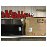 2-30in stainless kitchen range hood. NO MOTOR
