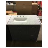 36in x 22in vanity w/ top DAMAGED