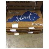 PVC Backed Virginia door Mats x4