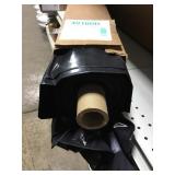 8ft x 100ft black poly sheeting x2