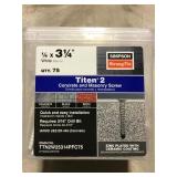 1/4in x 3 1/4in Concrete and masonry screws
