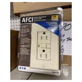 Almond AFCI Duplex Receptacle x 6