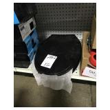 Black Elongated Toilet Seat x2