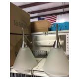 2 lite wall sconce by the pc. X 2