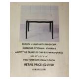 22"x22" Outdoor Ottoman