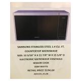 Samsung stainless steel countertop microwave