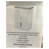 GE 35 Pint Dehumidifier