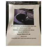 16" Granite Vessel Sink x2