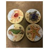 10" Beach Theme Garden Stones by the Piece x16