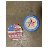10" Patriotic Garden Stones x12