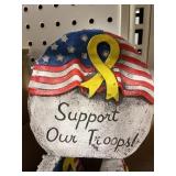 6" Support Our Troops Rocks x6
