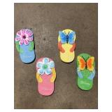 Flip Flop Garden Stones x8