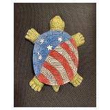 Patriotic Turtle Garden Stones x3