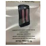 Comfort zone quartz radiant heater