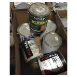 6 gallons of miscellaneous paint