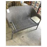 Wicker outdoor love seat