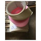 Misc. floor tile foam and rubber baseboard