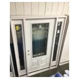 36" x 80" RH Fiberglass Entry Door w/ Side Lites