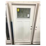 36" LH Zinc Leaded Craftsman Exterior Door