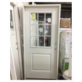 36" LH 9 Lite Fiberglass Exterior Door