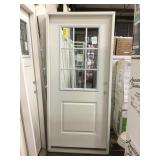 36" LH 9 Lite Fiberglass Exterior Door