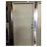 36" LH Exterior Steel Door w/ Peephole