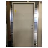 36" LH Exterior Steel Door w/ Peephole