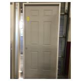 36" RH 6 Panel Steel Exterior Door
