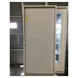 36" RH Steel Exterior Door w/ Peephole