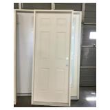 32" LH 6 Panel Steel Exterior Door