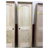 24" RH Unfinished Interior Arch Top Pine Door