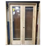 48" Interior Fullview Pine French Door