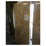 36"  Knotty Alder Barn Door Slab