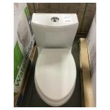 17" White Elongated One Piece Complete Toilet