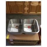 9" Kindred Double Bowl SS Kitchen Sink