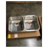 8" Kindred Double Bowl SS Kitchen Sink