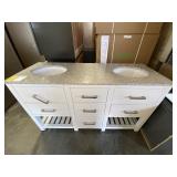 60" Double Vanity w/ Sink Top **AS IS