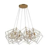 6 Light 48" Wide Abstract Multi Light Pendant