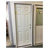 32 in LH fiberglass exterior door