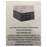 Sealy King Size Firm Pillow Top Mattress