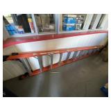 12ft 375lb Load Capacity Fiberglass Stepladder