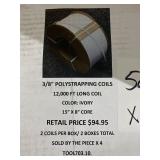3/8in Polystrapping Coils x4