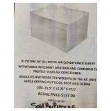 26in All Metal Air Conditioner Sleeve x5