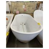 55in x 28in White Freestanding Bathtub.