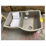 32in Undermount Double Bowl Kitchen Sink